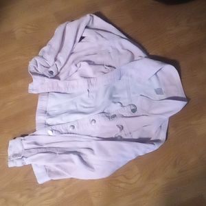Pink leather jacket